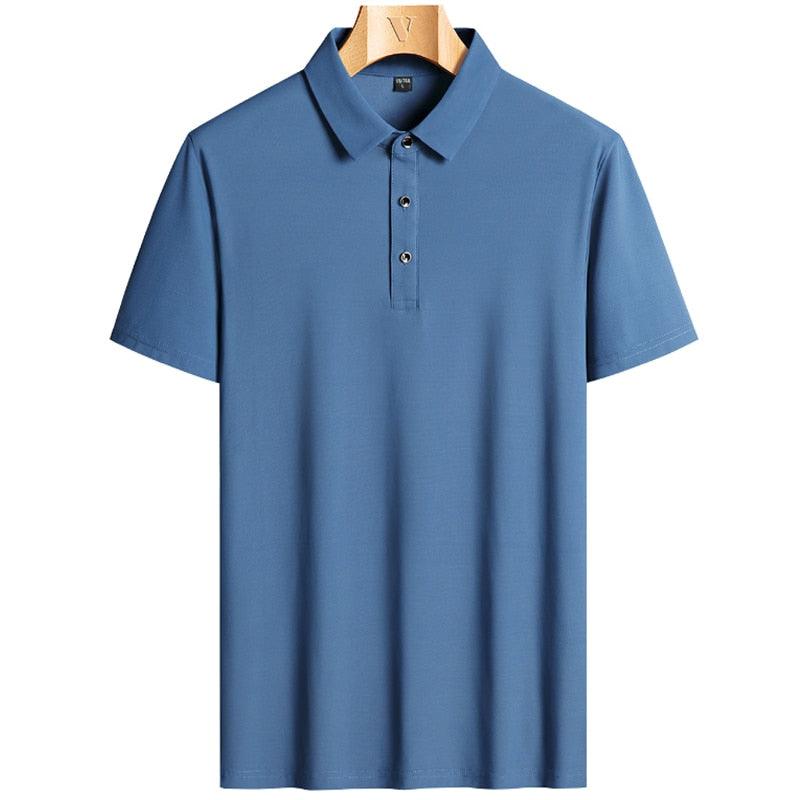 Camisa Polo de Alto Padrão Prestige™ em Seda Gelo / As Inigualáveis em Luxo, Conforto e Frescor! - ModernLar