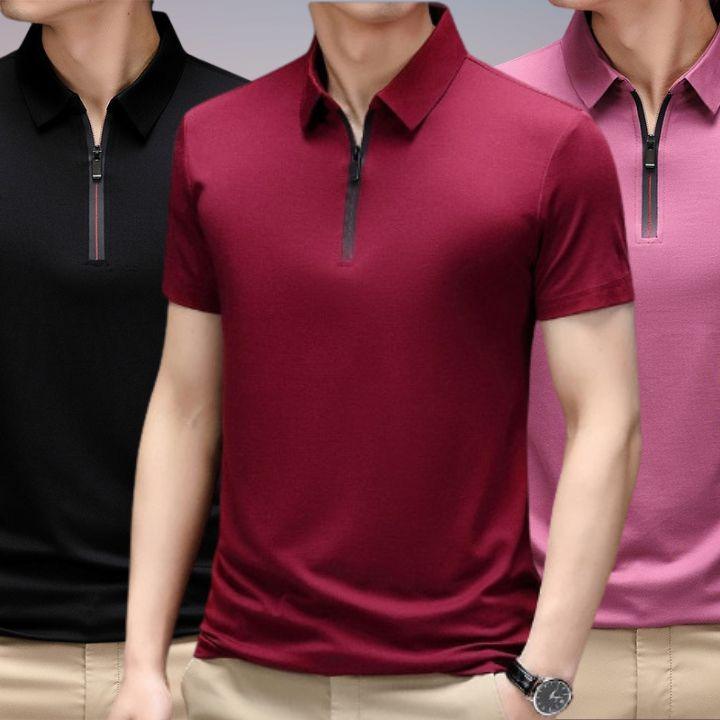 Conjunto 3 Camisas Polos Ice Shirt com Inovador Tecido em Seda Selo! - ModernLar